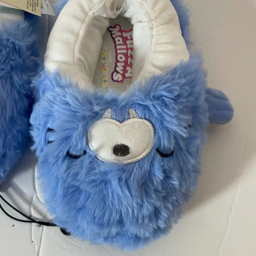 Squishmallows FuzzAMallows Collection Kids Plush Slippers Size 11–12